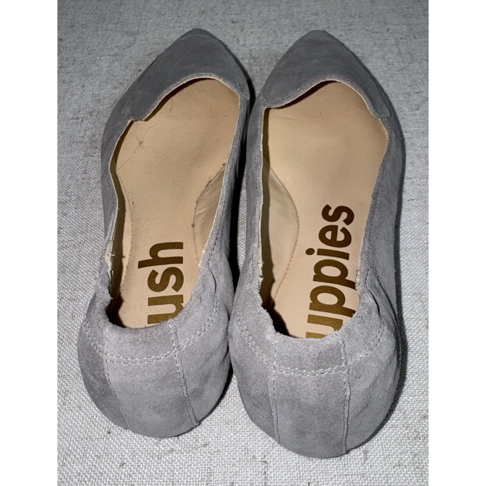 Hush Puppies Hazel Pointe Loafer Flats Women's 8.5 Gray Suede Shoes Slip On - Picture 3 of 8